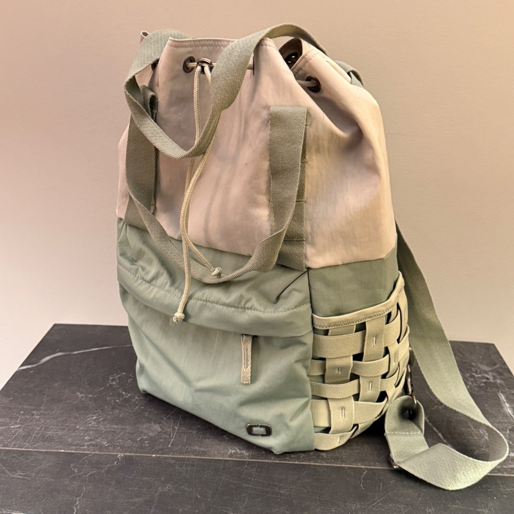 Unisex OGIO Convertible Duffel Backpack Drawstring Cinch Sport Utility Bag Green